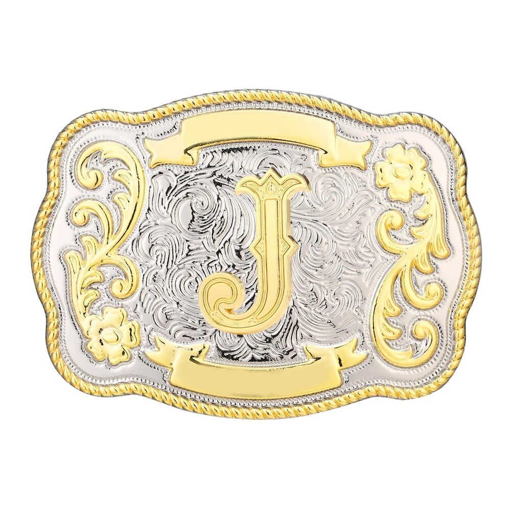 4547 Belt Buckle Western Cowboy Cowgirl Rodeo Vintage Initial Letter